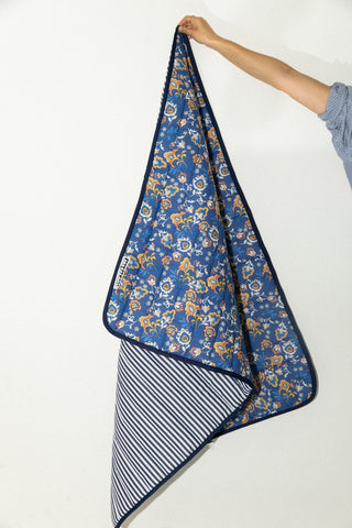 Blanket - Blue Paisley