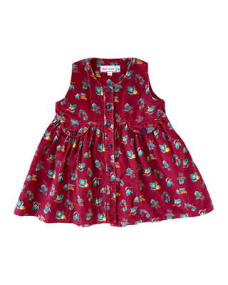 Floral velvet dress - 12 months