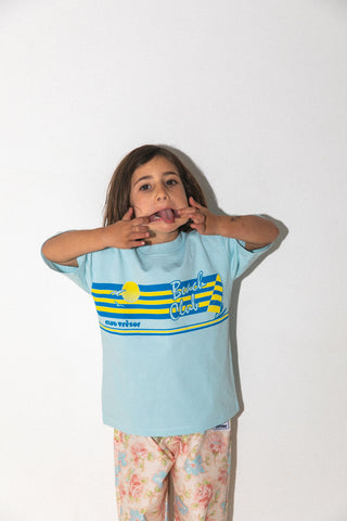 T-shirt Beach Club Light Blue