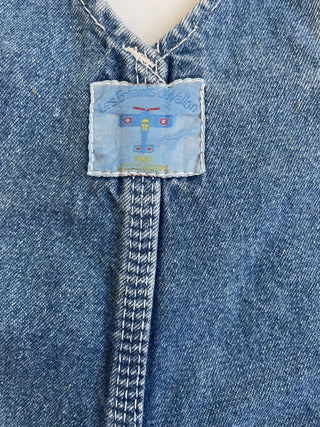 Salopette en jean détails nœuds - 2 ans