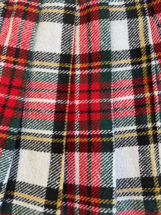 Club Trésor ReLoved red plaid mini skirt - 2 years