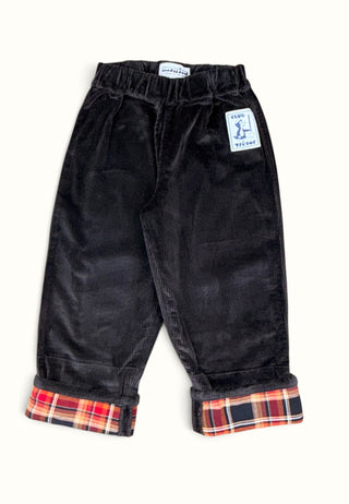 Brown Comfy Corduroy Grow-With-Me Pants