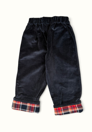 Brown Comfy Corduroy Grow-With-Me Pants