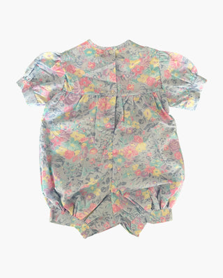 Floral romper with embroidered collar - 18 months