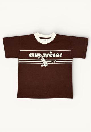 T-shirt Golf Chocolat