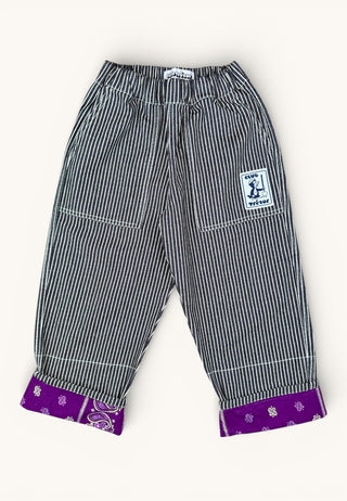 Ensemble Workwear veste et pantalon noir et violet