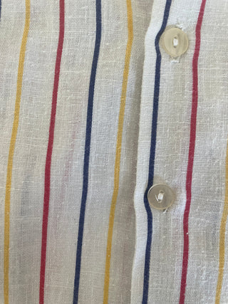 60's short-sleeved striped shirt