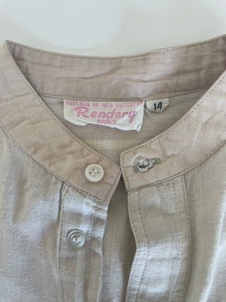 Chemise Rendery estivale légère effet lin - 8 ans