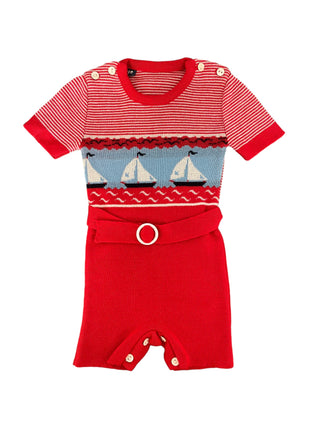 Bateaux knitted jumpsuit - 3/6 months