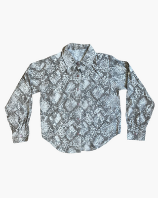 Light snake print shirt - 5 years