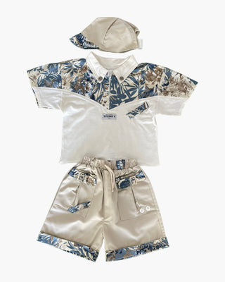 80' Safari T-shirt, shorts and cap set - 4 years